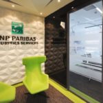 Wnętrza BNP Paribas Securities Services w Warsaw Spire