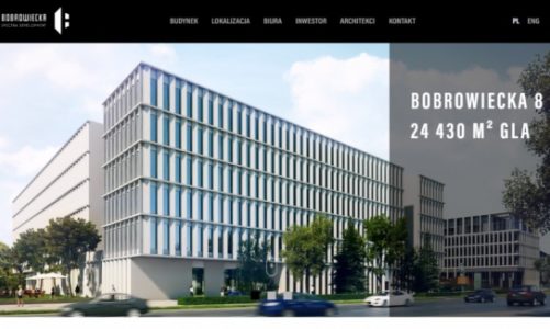 Ruszyła strona www biurowca Bobrowiecka 8